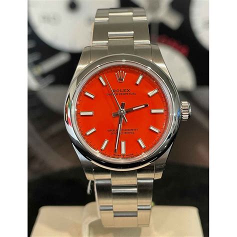 rolex lad7 corallo|rolex oyster perpetual red coral.